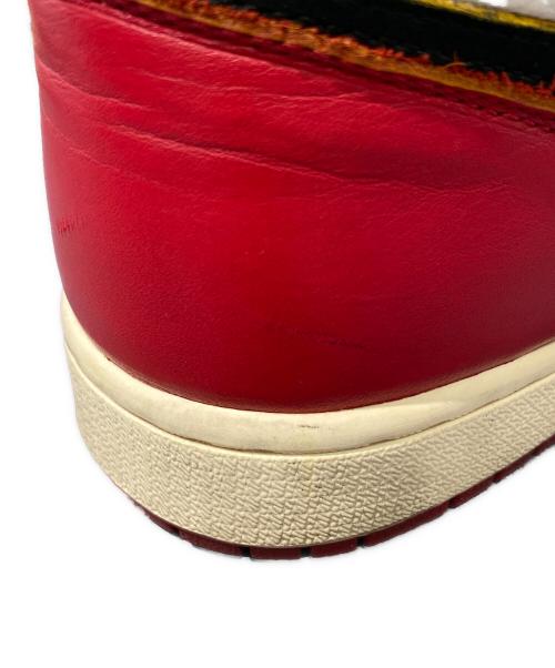 NIKE（ナイキ）NIKE (ナイキ) UNION (ユニオン) AIR JORDAN 1 RETRO HI NRG レッド サイズ:28.5の古着・服飾アイテム