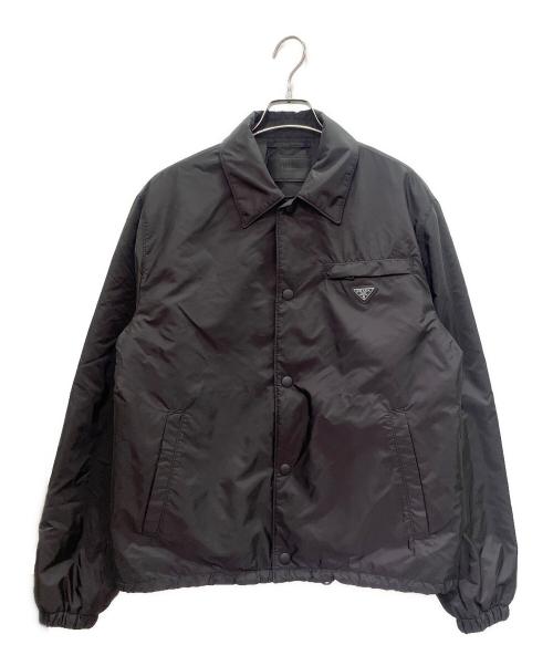 PRADA（プラダ）PRADA (プラダ) Re-Nylon ブルゾンジャケット ブラック サイズ:46の古着・服飾アイテム