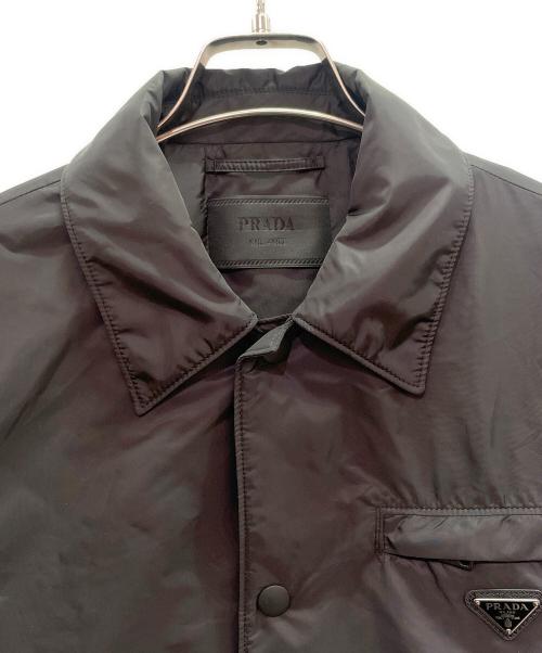 PRADA（プラダ）PRADA (プラダ) Re-Nylon ブルゾンジャケット ブラック サイズ:46の古着・服飾アイテム