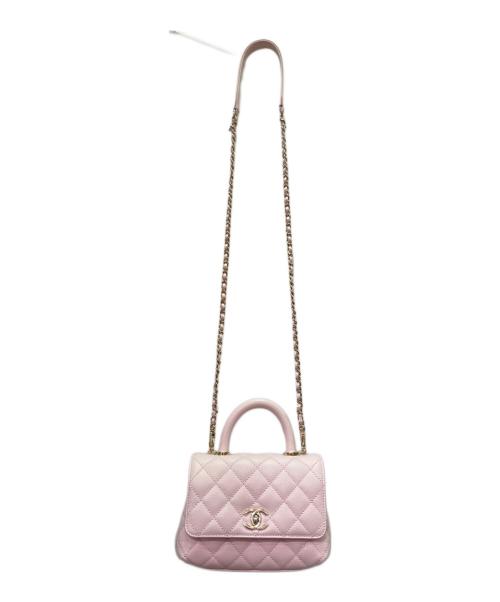 CHANEL（シャネル）CHANEL (シャネル) ココハンドル 19XXS ピンク サイズ:19XXSの古着・服飾アイテム