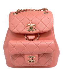 CHANEL（シャネル）の古着「ミニ チェーン リュック・デイパック 」｜ピンク