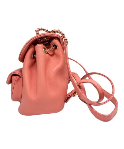 CHANEL（シャネル）CHANEL (シャネル) ミニ チェーン リュック・デイパック  ピンクの古着・服飾アイテム