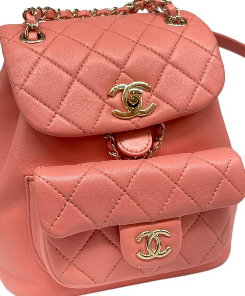 CHANEL（シャネル）CHANEL (シャネル) ミニ チェーン リュック・デイパック  ピンクの古着・服飾アイテム