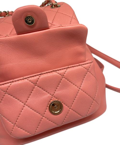 CHANEL（シャネル）CHANEL (シャネル) ミニ チェーン リュック・デイパック  ピンクの古着・服飾アイテム