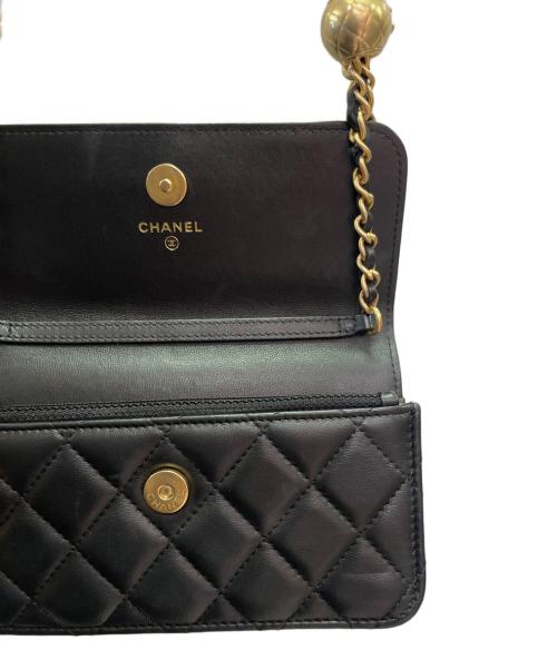 CHANEL（シャネル）CHANEL (シャネル) フォンフォルダー チェーンバッグ ブラックの古着・服飾アイテム