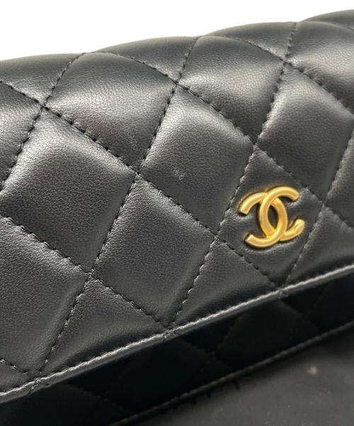 CHANEL（シャネル）CHANEL (シャネル) フォンフォルダー チェーンバッグ ブラックの古着・服飾アイテム
