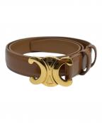 CELINEセリーヌ）の古着「ミディアム トリオンフ ベルト」｜ブラウン