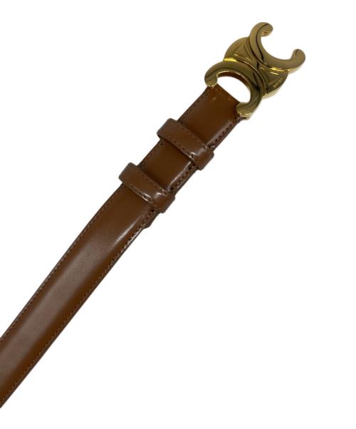 CELINE（セリーヌ）CELINE (セリーヌ) ミディアム トリオンフ ベルト ブラウンの古着・服飾アイテム