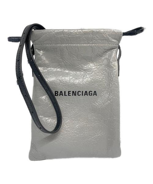 BALENCIAGA（バレンシアガ）BALENCIAGA (バレンシアガ) Shopper フォンホルダー グレーの古着・服飾アイテム