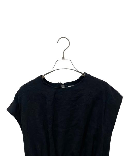 BLUEBIRD BOULEVARD（ブルーバードブルバード）BLUEBIRD BOULEVARD (ブルーバードブルバード) リネンブラウスワンピース ブラック サイズ:Ｓの古着・服飾アイテム