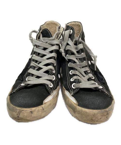 GOLDEN GOOSE（ゴールデングース）GOLDEN GOOSE (ゴールデングース) ヴィンテージ加工ハイカットスニーカー ブラック サイズ:37の古着・服飾アイテム