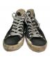 GOLDEN GOOSE (ゴールデングース) ヴィンテージ加工ハイカットスニーカー ブラック サイズ:37：11000円