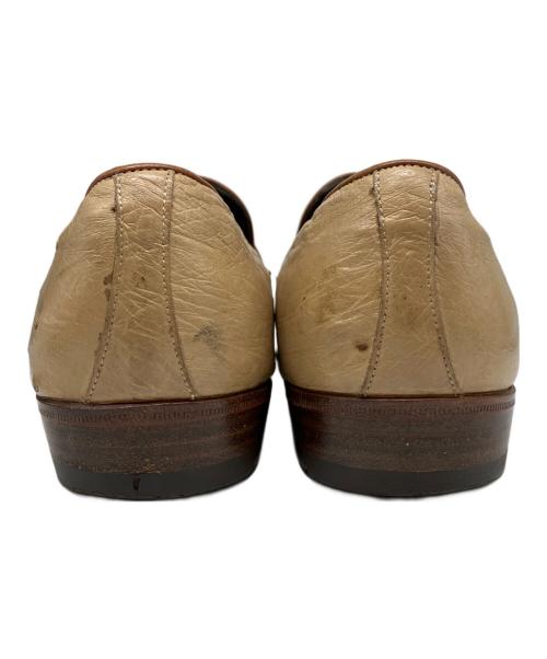ENZO BONAFE（エンツォボナフェ）ENZO BONAFE (エンツォボナフェ) オーストリッチドレスシューズ ベージュ サイズ:8の古着・服飾アイテム