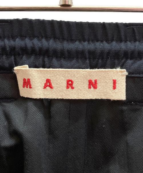 MARNI（マルニ）MARNI (マルニ) ウールトロピカルシャーリング1Pテーパードパンツ ネイビー サイズ:44の古着・服飾アイテム