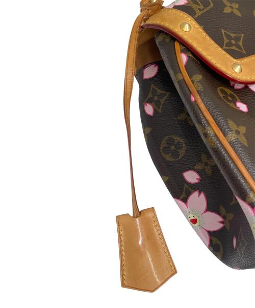 LOUIS VUITTON（ルイ ヴィトン）LOUIS VUITTON (ルイ ヴィトン) 村上隆 (ムラカミタカシ) モノグラム チェリーブロッサム サックレトロPM M92012  ブラウンの古着・服飾アイテム
