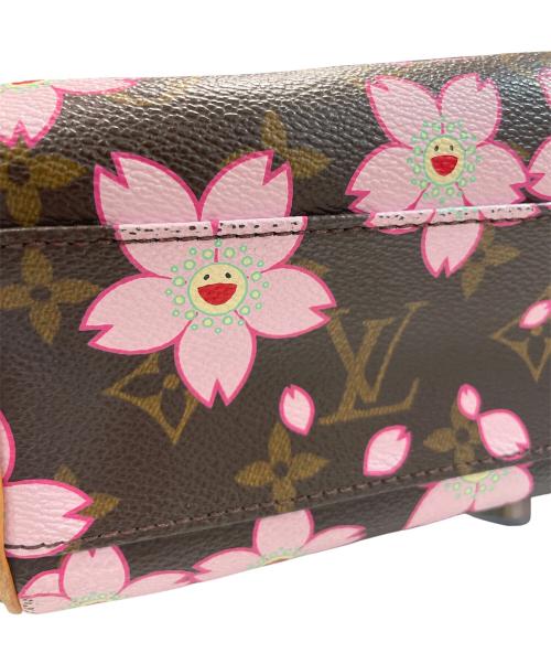 LOUIS VUITTON（ルイ ヴィトン）LOUIS VUITTON (ルイ ヴィトン) 村上隆 (ムラカミタカシ) モノグラム チェリーブロッサム サックレトロPM M92012  ブラウンの古着・服飾アイテム