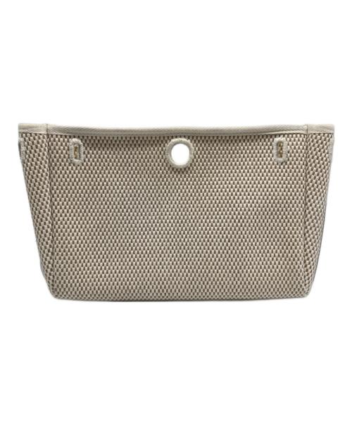 HERMES（エルメス）HERMES (エルメス) エールバッグクラッチ ブラック×アイボリーの古着・服飾アイテム