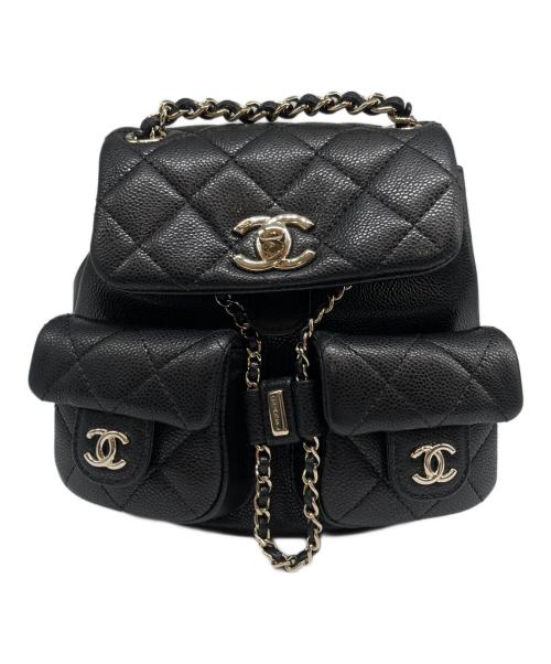 CHANEL（シャネル）CHANEL (シャネル) キャビアスキン ミニバックパック ブラックの古着・服飾アイテム