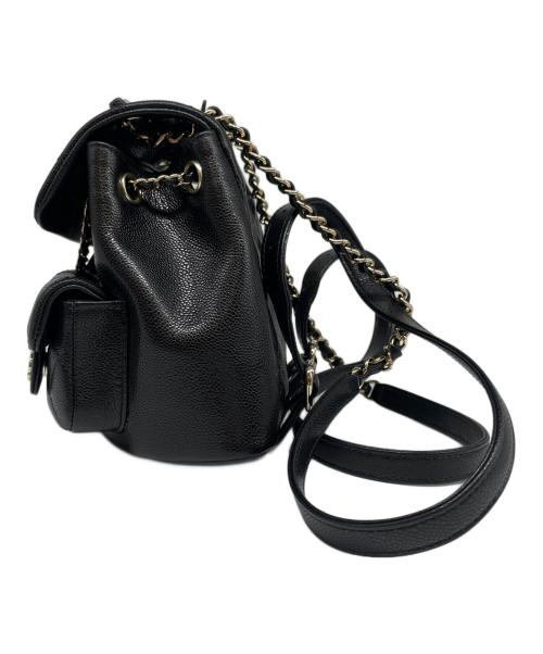 CHANEL（シャネル）CHANEL (シャネル) キャビアスキン ミニバックパック ブラックの古着・服飾アイテム
