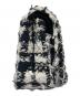 中古・古着 CHANEL (シャネル) Wフラップ マトラッセ ツイードショルダーバッグ ホワイト×ブラック サイズ:25：570000円