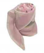 CHANELシャネル）の古着「ココマーク シルクスカーフ」｜ピンク