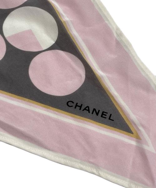 CHANEL（シャネル）CHANEL (シャネル) ココマーク シルクスカーフ ピンクの古着・服飾アイテム