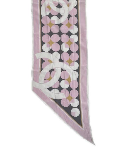 CHANEL（シャネル）CHANEL (シャネル) ココマーク シルクスカーフ ピンクの古着・服飾アイテム
