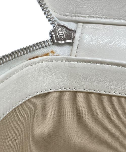CHANEL（シャネル）CHANEL (シャネル) バニティ バッグ ラタン ホワイト×ナチュラルの古着・服飾アイテム