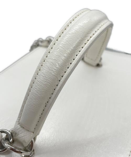 CHANEL（シャネル）CHANEL (シャネル) バニティ バッグ ラタンショルダーバッグ ホワイト×ナチュラルの古着・服飾アイテム