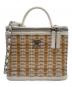 CHANEL（シャネル）の古着「バニティ バッグ ラタンショルダーバッグ」｜ホワイト×ナチュラル
