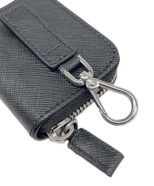 PRADA（プラダ）PRADA (プラダ) サフィアーノレザー キーホルダー ブラックの古着・服飾アイテム