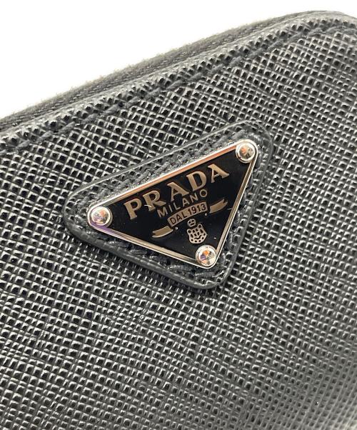 PRADA（プラダ）PRADA (プラダ) サフィアーノレザー キーホルダー ブラックの古着・服飾アイテム