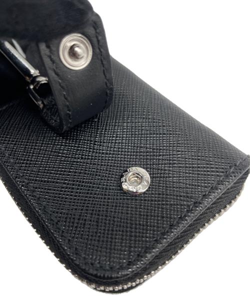 PRADA（プラダ）PRADA (プラダ) サフィアーノレザー キーホルダー ブラックの古着・服飾アイテム