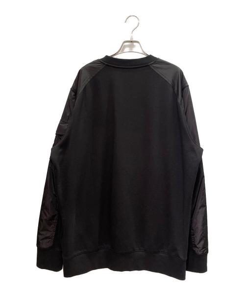 MONCLER（モンクレール）MONCLER (モンクレール) コットン×ナイロン スウェット ブラック サイズ:XLの古着・服飾アイテム