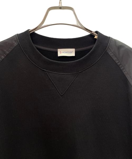 MONCLER（モンクレール）MONCLER (モンクレール) コットン×ナイロン スウェット ブラック サイズ:XLの古着・服飾アイテム