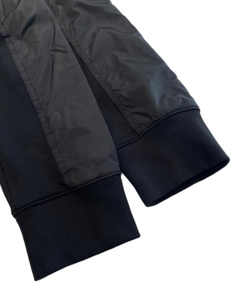 MONCLER（モンクレール）MONCLER (モンクレール) コットン×ナイロン スウェット ブラック サイズ:XLの古着・服飾アイテム