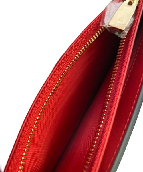 Christian Louboutin（クリスチャン・ルブタン）Christian Louboutin (クリスチャン・ルブタン) ショルダーウォレット 赤×ベージュの古着・服飾アイテム