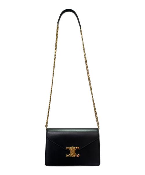 CELINE（セリーヌ）CELINE (セリーヌ) チェーンウォレット ブラックの古着・服飾アイテム