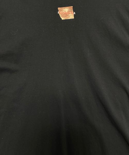BALENCIAGA（バレンシアガ）BALENCIAGA (バレンシアガ) テープバックロングスリーブTシャツ ネイビー サイズ:XLの古着・服飾アイテム