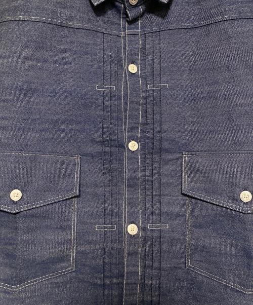 LEVI'S（リーバイス）LEVI'S (リーバイス) 1879 プリーツブラウス ORGANIC リジッド インディゴ サイズ:XXLの古着・服飾アイテム