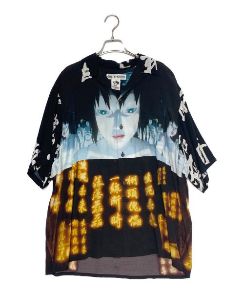 WACKO MARIA（ワコマリア）WACKO MARIA (ワコマリア) GHOST IN THE SHELL 2 INNOCENCE 攻殻機動隊 | S/S HAWAIIAN SHIRT ブラック サイズ:XLの古着・服飾アイテム