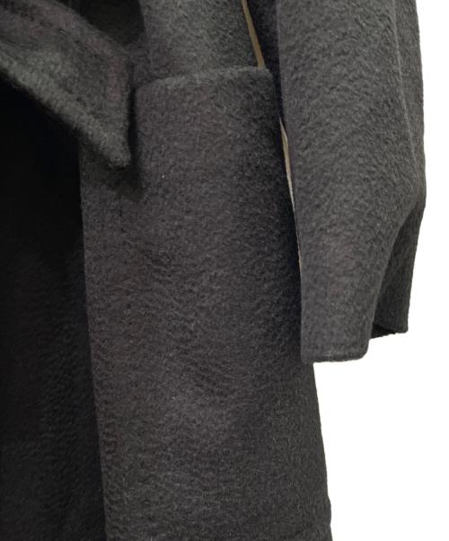 MaxMara（マックスマーラ）MaxMara (マックスマーラ) ベルテッドラップコート ブラック サイズ:38の古着・服飾アイテム