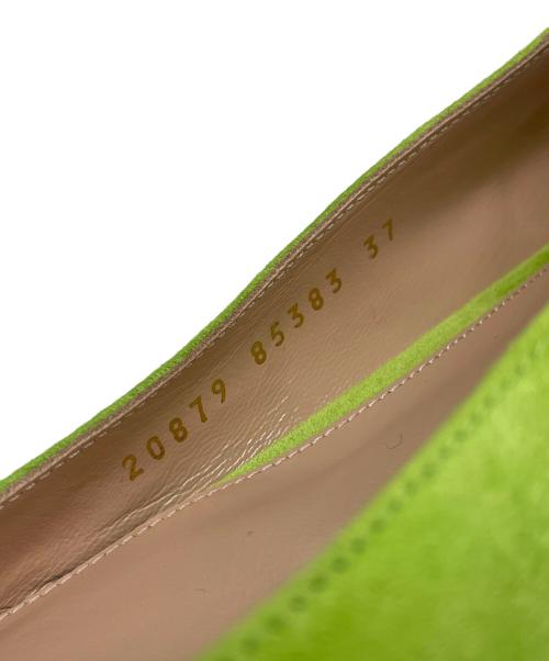 Gianvito Rossi（ジャンヴィト ロッシ）Gianvito Rossi (ジャンヴィト ロッシ) スウェードパンプス グリーン サイズ:37 未使用品の古着・服飾アイテム