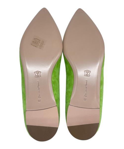 Gianvito Rossi（ジャンヴィト ロッシ）Gianvito Rossi (ジャンヴィト ロッシ) スウェードパンプス グリーン サイズ:37 未使用品の古着・服飾アイテム