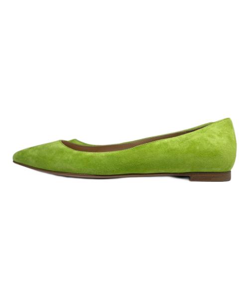 Gianvito Rossi（ジャンヴィト ロッシ）Gianvito Rossi (ジャンヴィト ロッシ) スウェードパンプス グリーン サイズ:37の古着・服飾アイテム