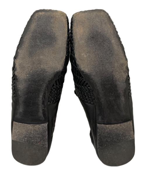 CELINE（セリーヌ）CELINE (セリーヌ) レザーメッシュフラットシューズ ブラック サイズ:36.5の古着・服飾アイテム