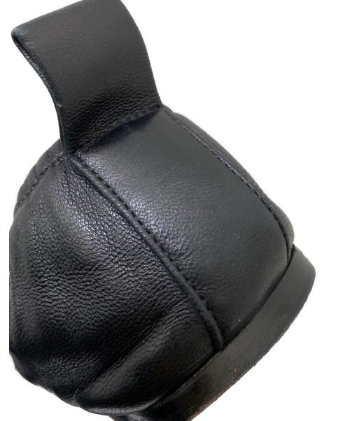 CELINE（セリーヌ）CELINE (セリーヌ) レザーメッシュフラットシューズ ブラック サイズ:36.5の古着・服飾アイテム