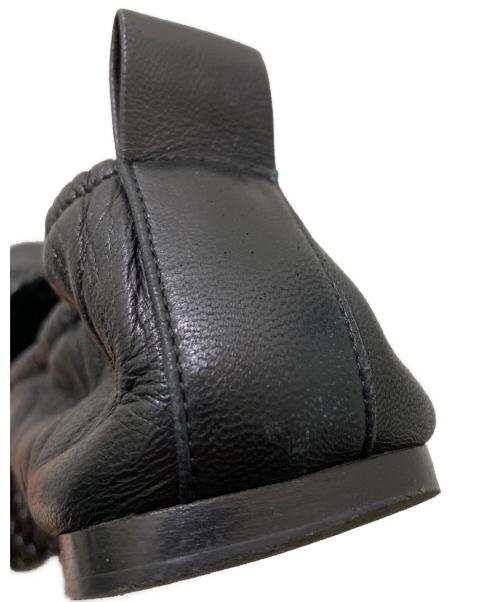 CELINE（セリーヌ）CELINE (セリーヌ) レザーメッシュフラットシューズ ブラック サイズ:36.5の古着・服飾アイテム