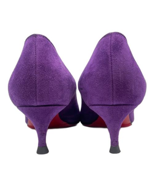 Christian Louboutin（クリスチャン・ルブタン）Christian Louboutin (クリスチャン・ルブタン) スウェードパンプス パープル サイズ:36　1/2の古着・服飾アイテム