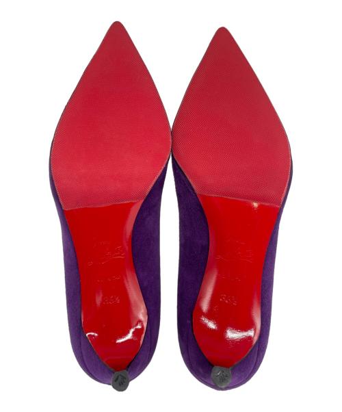 Christian Louboutin（クリスチャン・ルブタン）Christian Louboutin (クリスチャン・ルブタン) スウェードパンプス パープル サイズ:36　1/2の古着・服飾アイテム